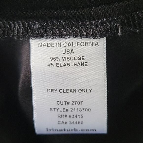 Trina Turk Black Cowl Neck Long Sleeve Tee Size Small - Picture 5 of 5